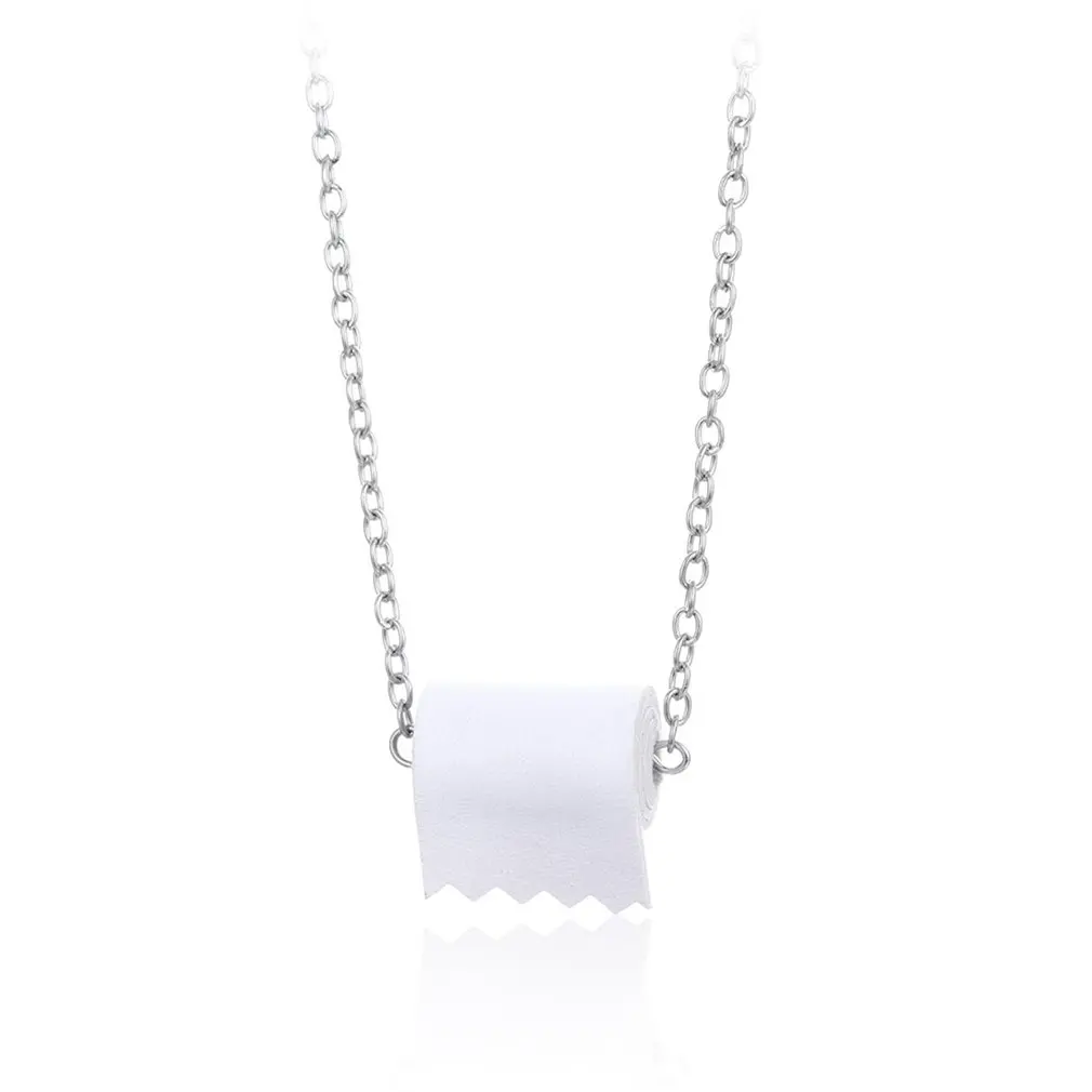 Смола Туалетная бумага мотаться серьги ожерелья девушки Прохладный партии