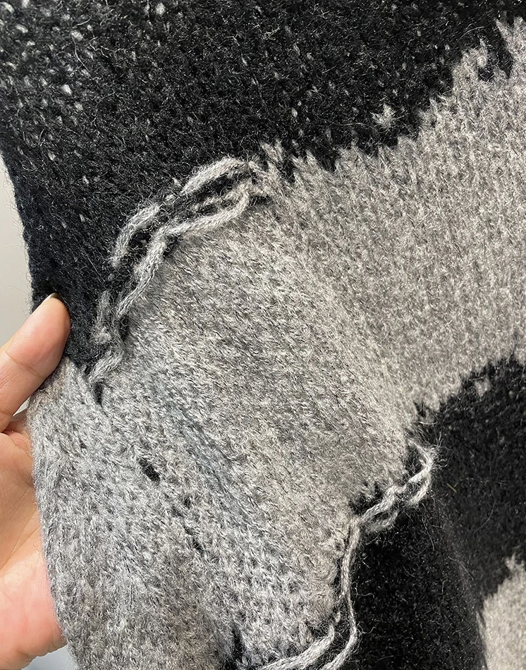 Женский свитер 2021 осень зима новый скандинавский Свободный Полосатый пуловер с