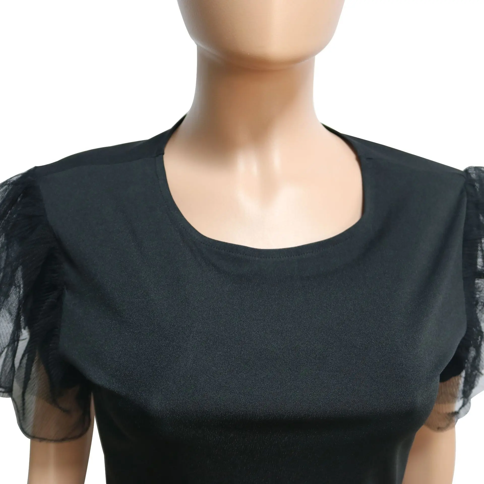 

Fashion Ruffles Sports Style Two Piece Sets Ruffed Short Sleeve Top+Pants Autumn Solid Suits Women Casual Plus Size Outfits 2019