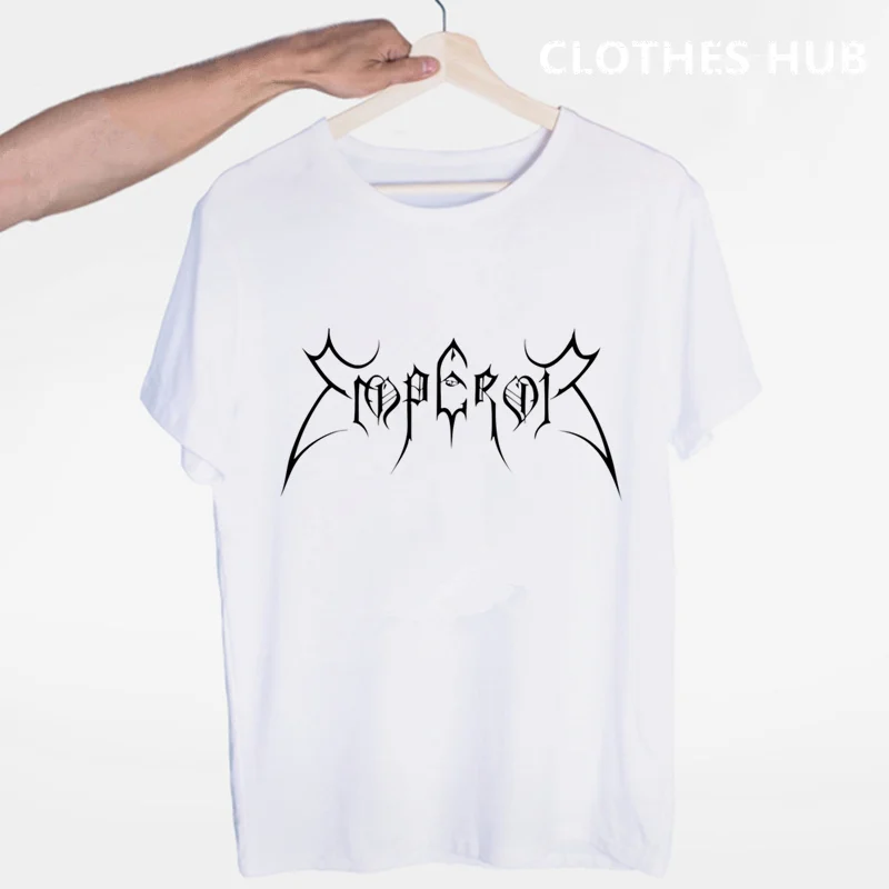 Норвежская группа императора металла рок футболка o-образным Вырезом С Короткими