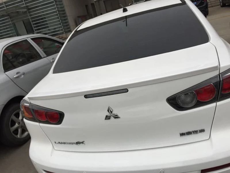 For Mitsubishi Lancer EX Evo 2010 2011 2012 2013 2014 ABS Plastic Unpainted Primer Color Rear Trunk Wing Spoiler | Автомобили и