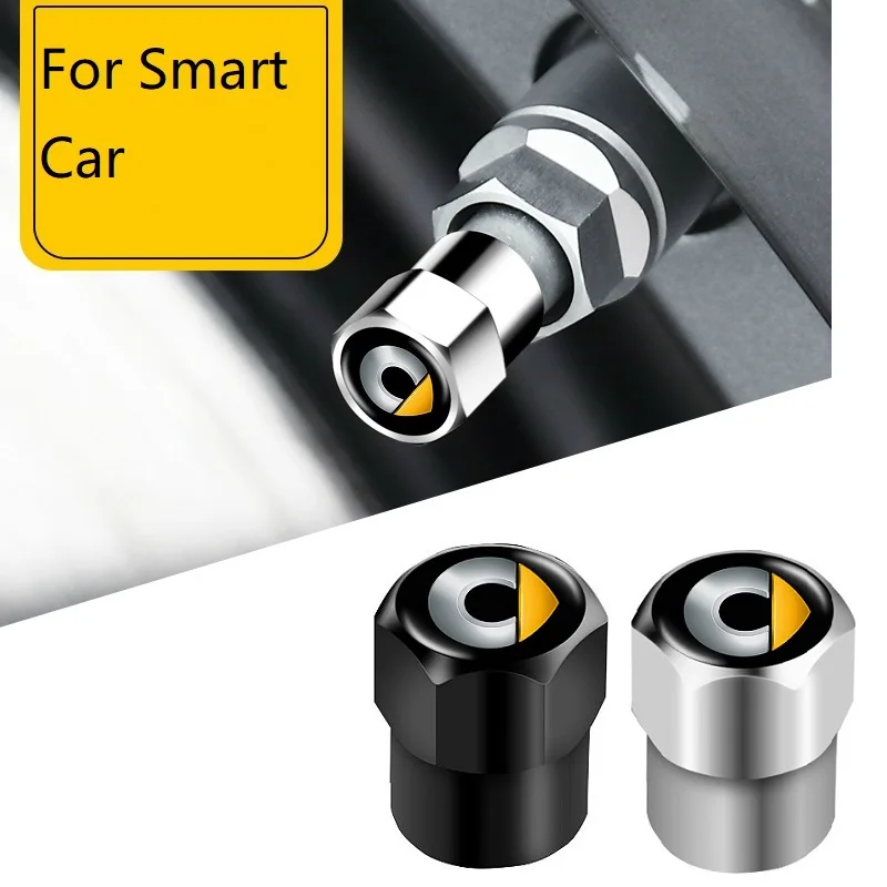 Герметичные колпачки для клапанов автомобильных колес 4 шт. декоративные Smart Fortwo