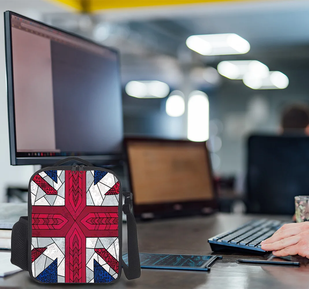 Британский флаг Сплит Англия независимости портативный тепловой Пикник на плечо