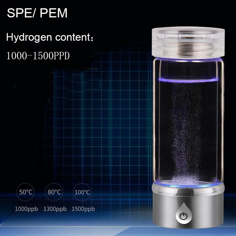 SPE/ PEM фильтр для воды водород генератор бутылка с ионизатором отделиться от H2 и O2