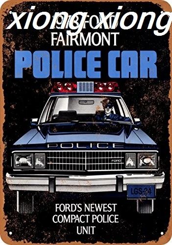 

Металлический знак-1978 Ford Fairmont полицейские автомобили-винтажный вид