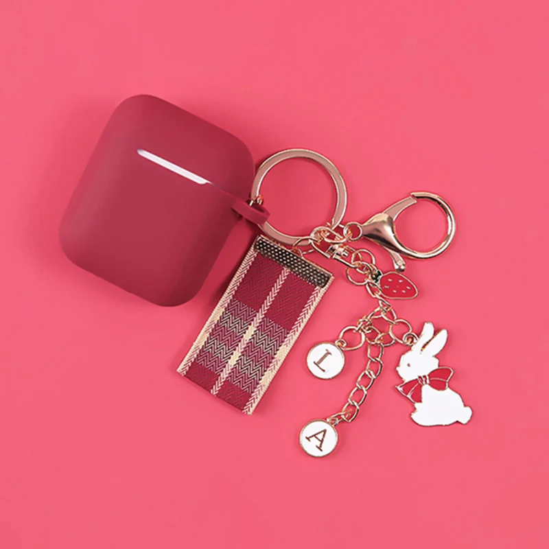 Чехол для Apple AirPods в стиле милый корги, с рисунком мультяшного персонажа, защитный чехол с кольцом для ключей в подарок.