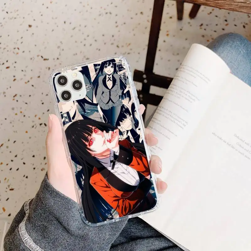 

Japan anime Kakegurui Phone Case Transparent soft For iphone 5 5s 5c se 6 6s 7 8 11 12 plus mini x xs xr pro max