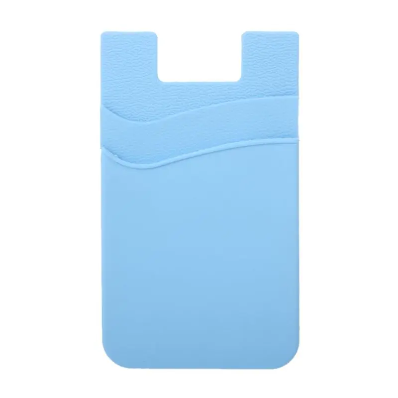 

Fashion Adhesive Sticker Back Cover Card Holder Case Pouch For Cell Phone Cards Organizer LX9F