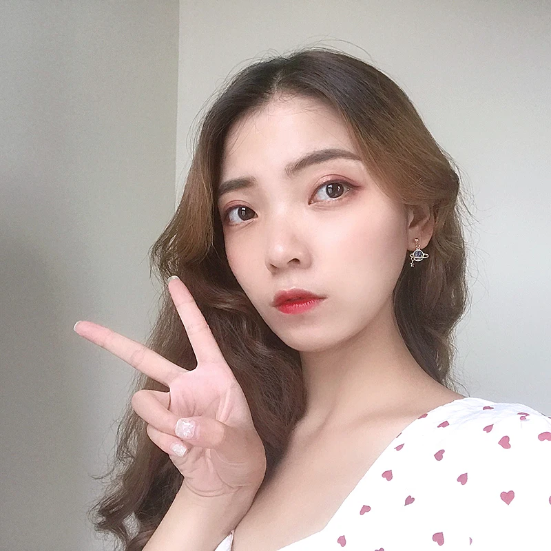 Женские серьги-гвоздики с Луной звездой и кисточками асимметричные