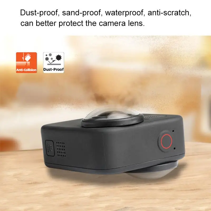 

Yiwa Защитная крышка объектива для GoPro Max Dual Lens Camera чехол с защитой от царапин водонепроницаемые защитные очки для объектива R40