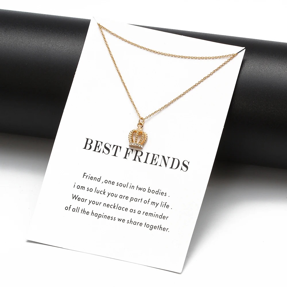 Женское Ожерелье с подарочной карточкой Wish Card цепочка из цинкового сплава колье