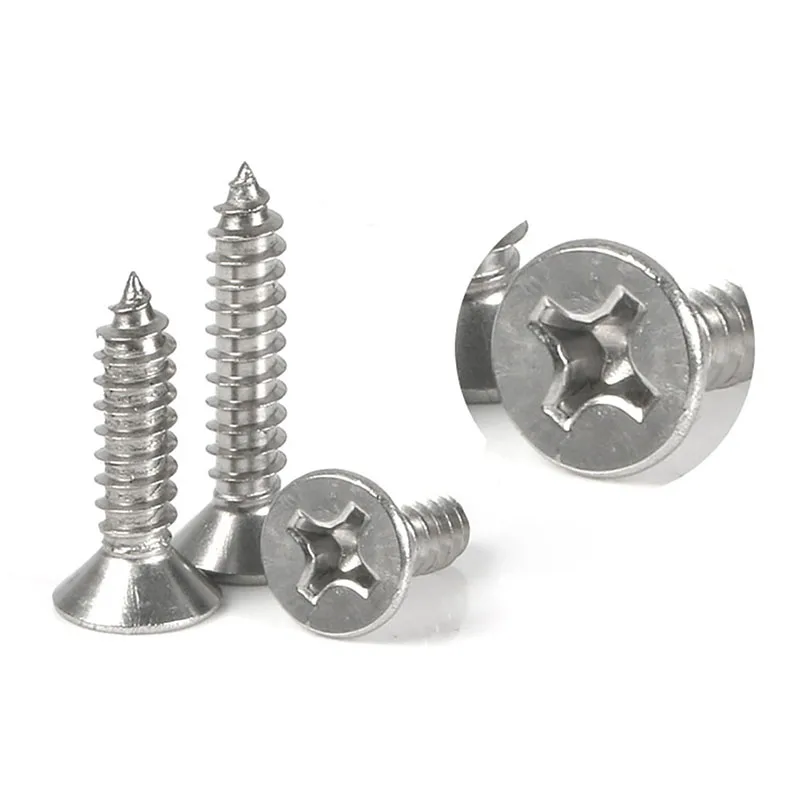 

Nickel-plated Cross Countersunk Head Tapping Flat Head Tapping Screw M1 M1.2 M1.4