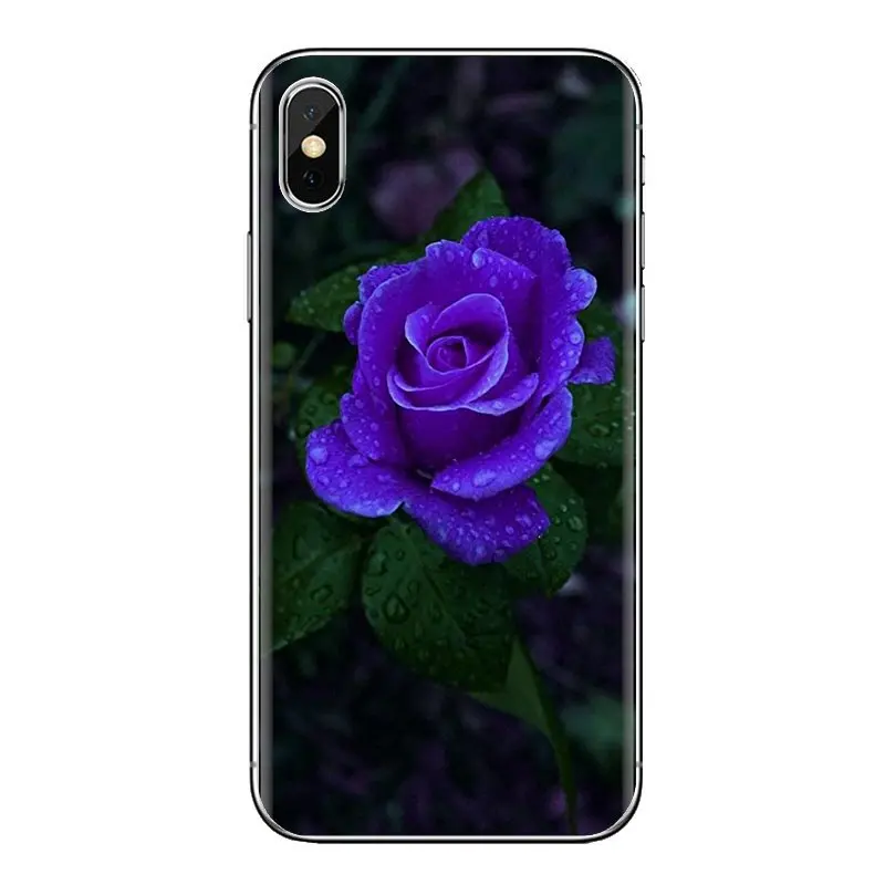 Life Beauty purple rose Flower Paint TPU Case Cover For iPod Touch Apple iPhone 11 Pro 4 4S 5 5S SE 5C 6 6S 7 8 X XR XS Plus Max |
