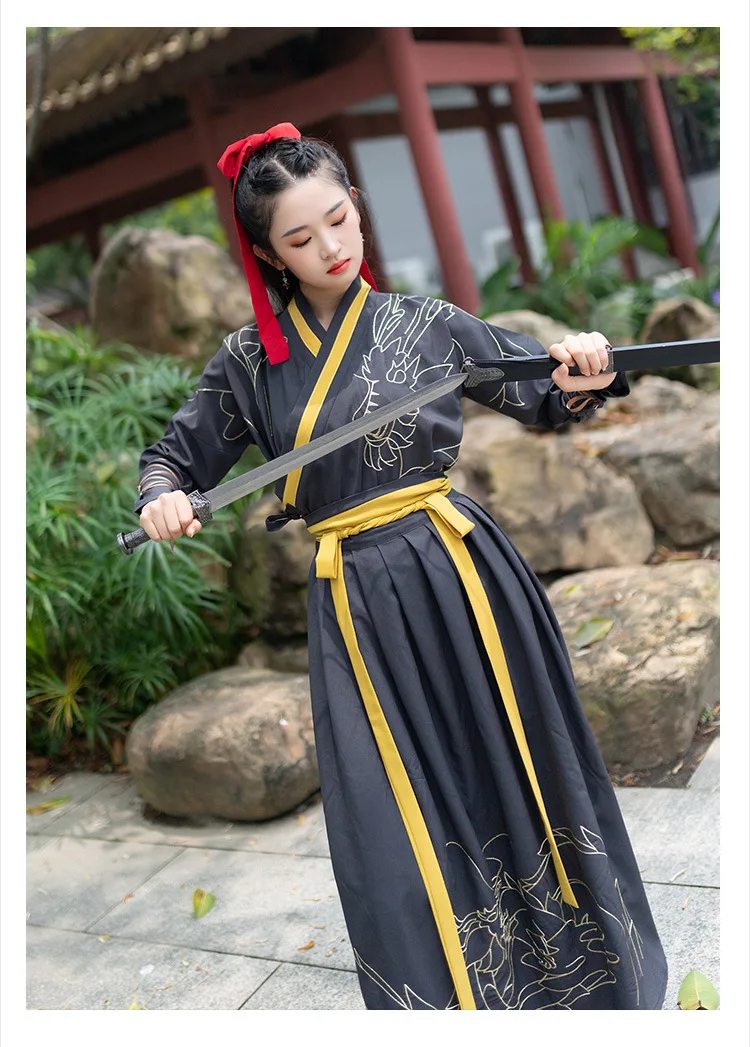 Китайская классическая современная мода оригинальный HanFu chivalrous пара CP