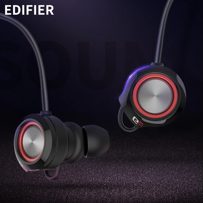 Edifier GM3SE Проводная игровая гарнитура с двойными миксами, двойные подвижные Moils, точное акустическое позиционирование, дуговая форма, наушники-вкладыши