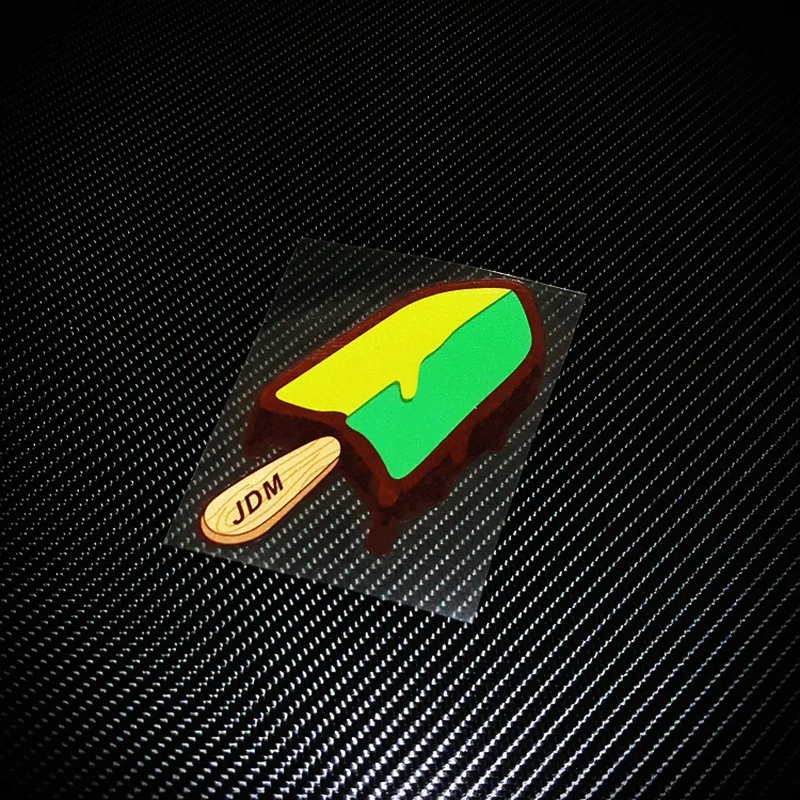 

LuLuSticker #228 6,5x13 см креативные японские JDM мороженое отражающие наклейки на окна автомобиля водонепроницаемые наклейки для модификации автомо...