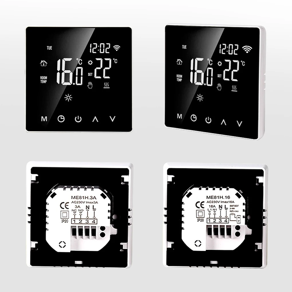 

Smart Thermostat WiFi LCD Display Temperature Controller Wireless Remote Control Thermostat 3A/16A with WiFi