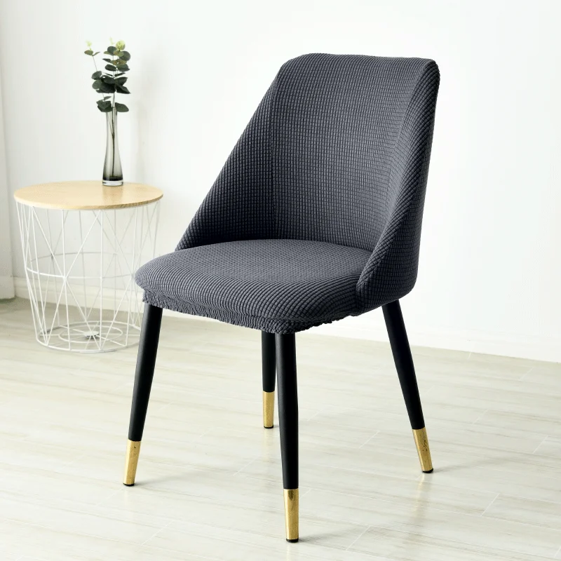 1/2/4Pc Low-inclined Armrest Chair Cover Washable Removable Arc Back Seat Polar Fleece for Hotel Spandex Dinning Slipcover | Дом и сад
