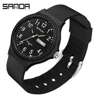 sanda fashion mens fashion ultra thin watches men quartz watch business wristwatch sports watch man with date reloj hombr 6060