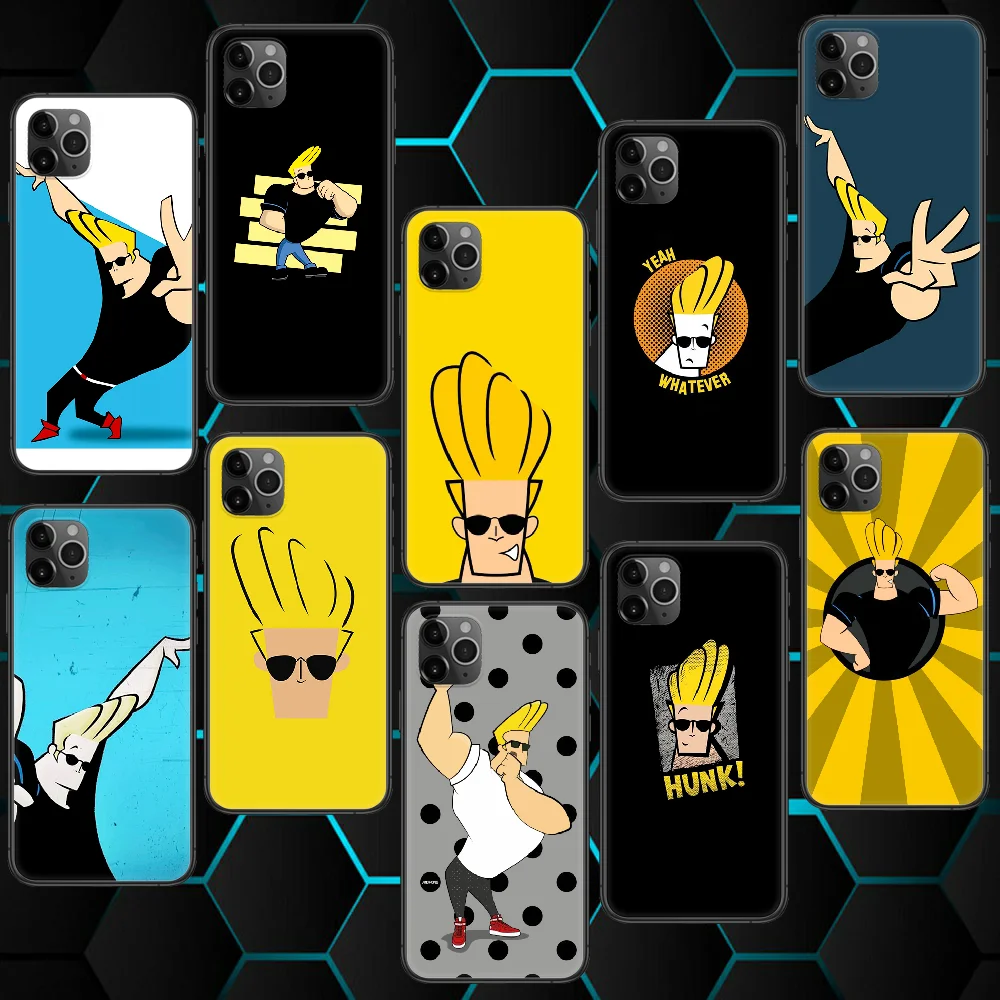 Джонни Bravo мультфильм Iphone 4 4s 5 5S SE 5C 6 6S 7 8 plus 11 12 Mini Pro Max X XS XR 2020 для телефона чехол