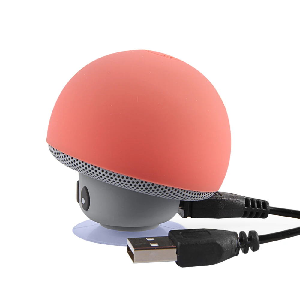 Мини беспроводной Bluetooth динамик Портативный грибной НЧ-динамик сабвуфер s Громкая связь с микрофоном для смартфона ПК планшета