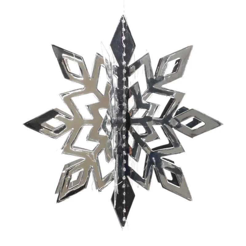 6pc 3D Hollow Snowflake Paper Garland Christmas Ornaments Wall Hanging New Year Decoration For Home noel navidad 2019 | Дом и сад