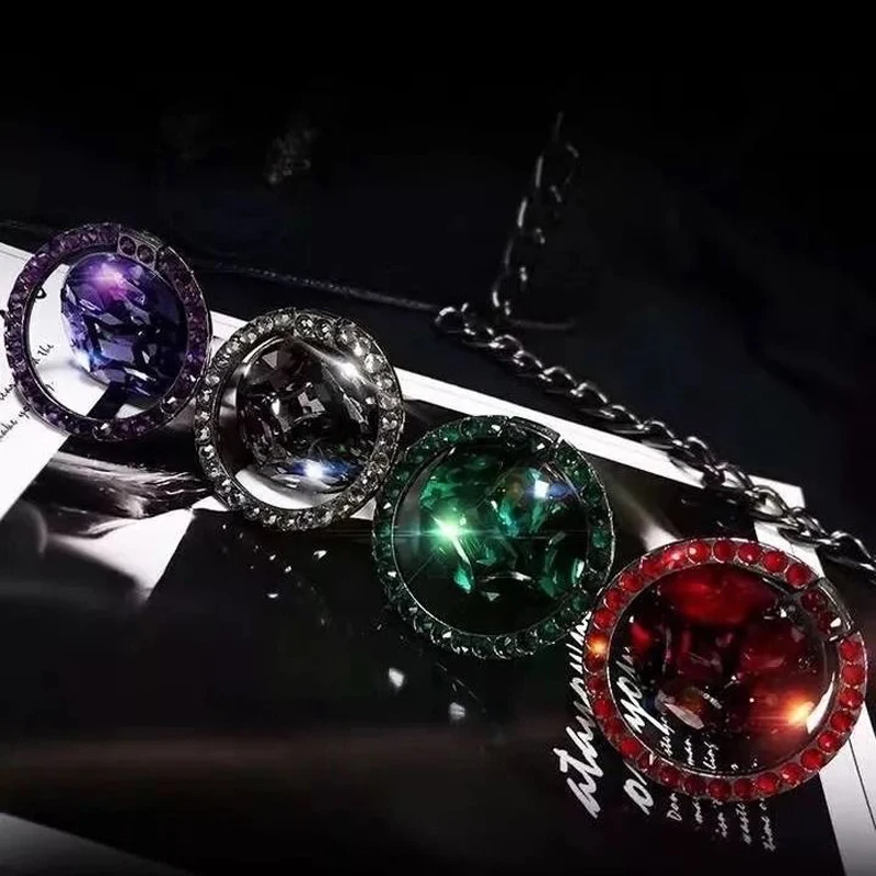 Блестящий бриллиантовый держатель для кольца на палец аксессуары телефона