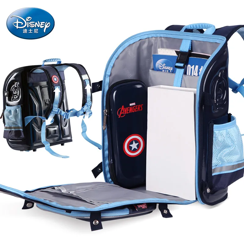 

Genuine Disney Schoolbag Primary School Male Large Capacity 6-10 Year Old Backpack Birthday Gift Cute Backpack
