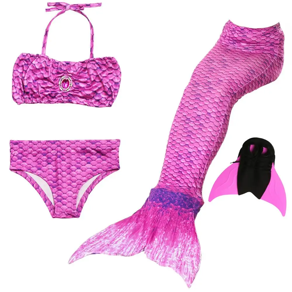 Женский Детский костюм Русалочки Ариэль купальный с хвостом моноласт для