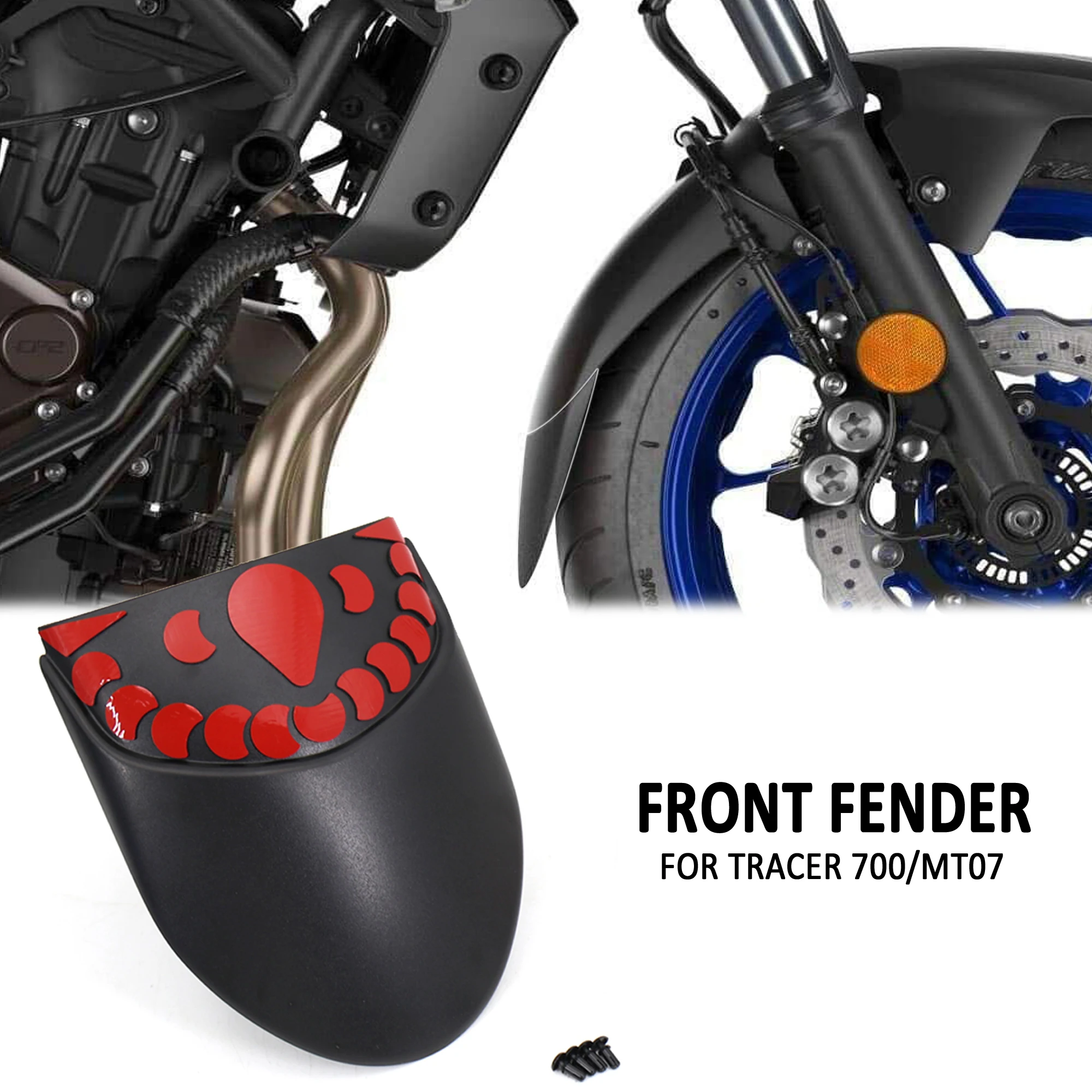 2020 2021 For Yamaha Tracer 700 Front Wheel Fender Motorcycle Rear Extension Fender Mudguard For Yamaha MT07 MT-07 2018 2019 -
