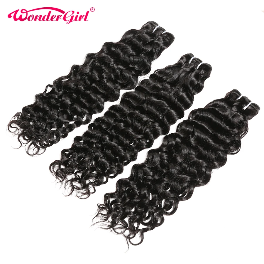 Малазийские волнистые пучки с застежкой пупряди человеческих волос Remy чудо