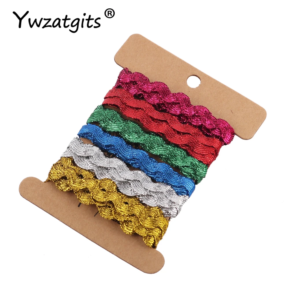 

Ywzatgits 6 yards/Lot Grosgrain Ribbon DIY Hair Bow Terylene Ribbon Cloths Home Sewing Material YW0602