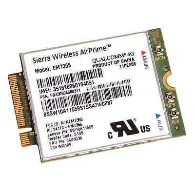 Беспроводная карта адаптера для SIERRA EM7355 04W3801 04X6038 GOBI5000 4G LTE PCIe 100 м WWAN Wi Fi Lenovo THINKPAD X1