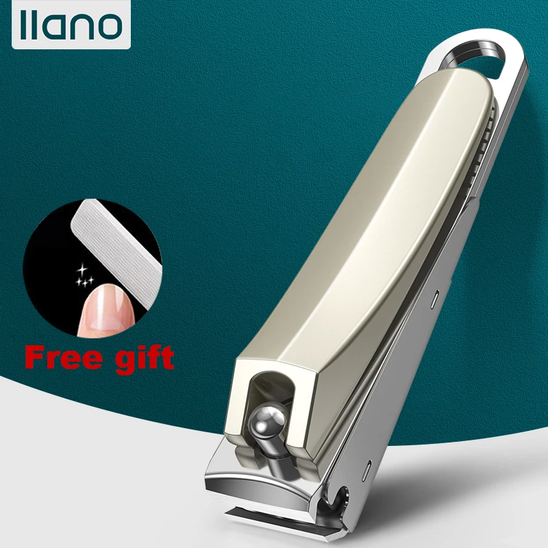 

LLANO Nail Clippers Anti-Splash Stainless Steel Professional Manicure for Thick Ingrown Toe Toenail Pedicure Scissor Nail Set