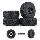 Комплект резиновых колес AUSTAR 110 мм, 4 шт., комплект запасных частей для модели гусеничного автомобиля Traxxas Slash 4X4 RC4WD HPI HSP