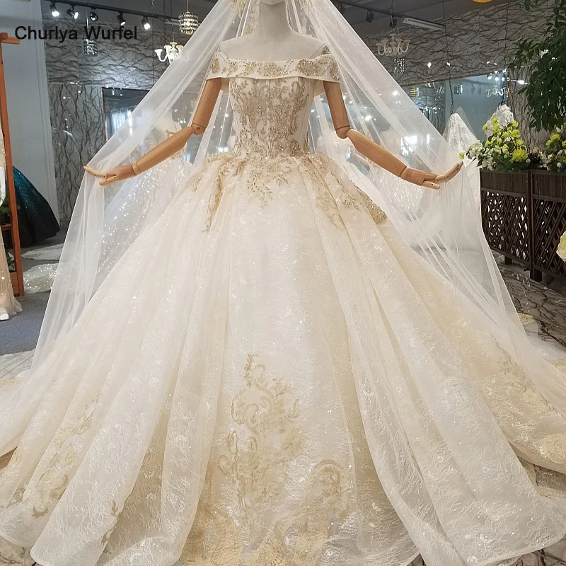 LS041678 свадебное платье с длинная вуаль открытыми плечами короткий рукав бальное