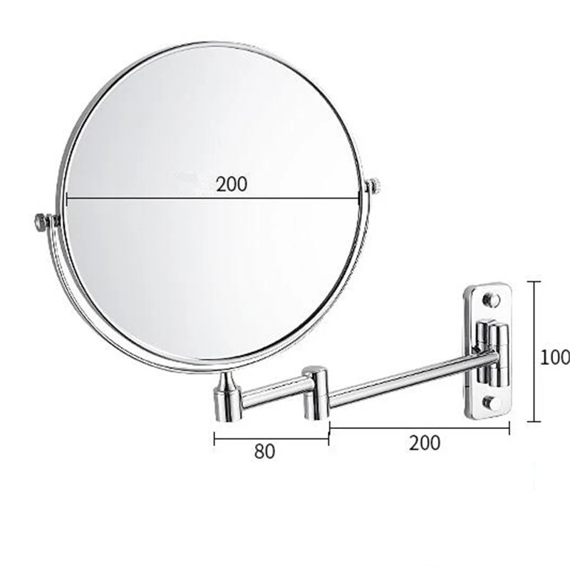 Зеркало для макияжа хромированные латунные зеркала ванной комнаты 3