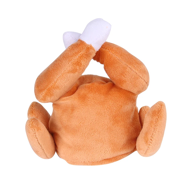 

Pet Hat Pet Dog Cat Chicken Leg Cap Pet Puppy Kitten Novelty Decorating Pet Adjustable Plush Hat JA55