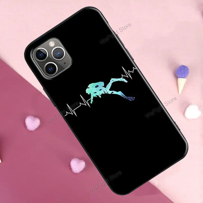 Чехол для дайвинга с аквалангом iPhone 11 12 13 Pro Max mini XR X XS 5S 6S 7 8 Plus SE 2020 | Мобильные