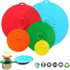 Силиконовые крышки для еды, новые адаптируемые силиконовые крышки, экологически чистые аксессуары для кухни, 5 размеров