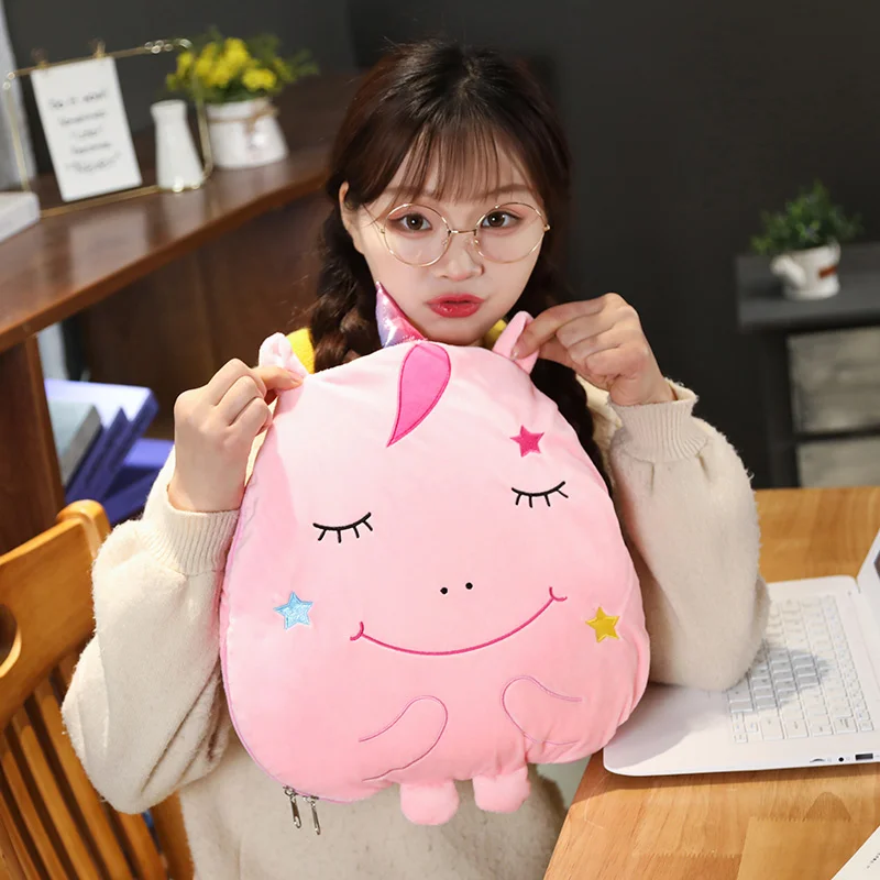 

Мультяшные милые единороги Пингвин тигр корова плюшевые игрушки с 170 см одеяло мягкие милые животные кукла мягкая подушка для детей подарок...