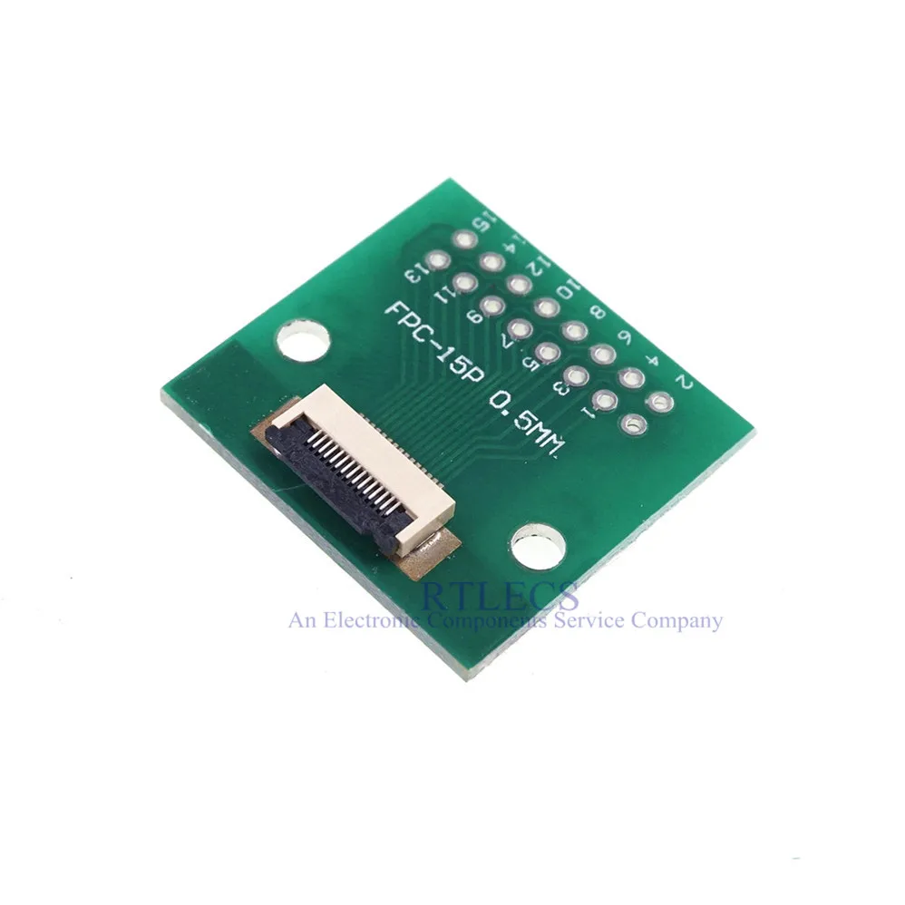 2 шт. DIY FPC FFC 15 PIN 0 5 мм шаг разъем SMT адаптер для 54 пространства 1 00 дюймов печатной
