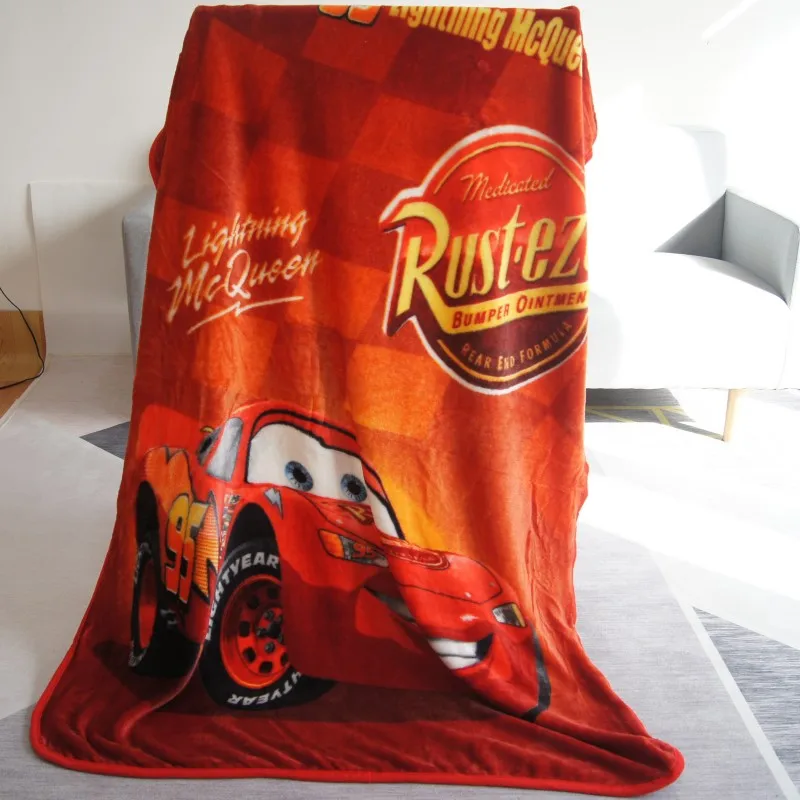 Коралловое Флисовое одеяло Disney 95 с молнией Маккуин полотенце для кровати