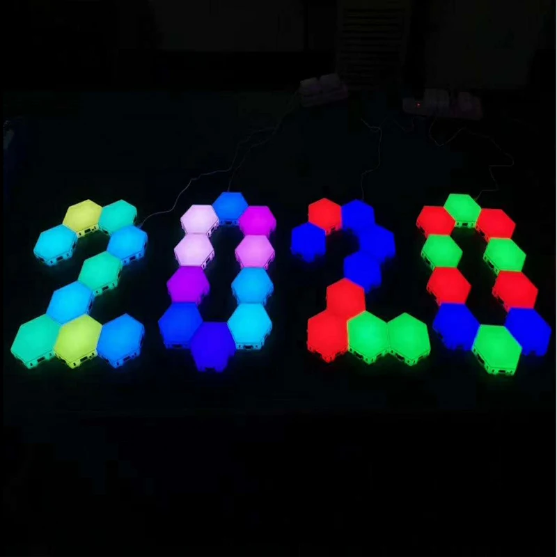 10 шт. цветная яркая светодиодная Квантовая лампа сенсорный датчик Ночная