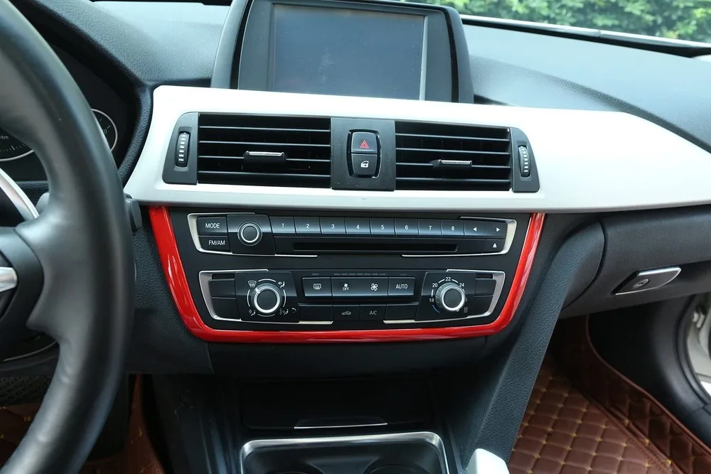 Матовый хром приборной панели консоли Накладка для BMW 3 4 серии F30 F32 F34 320 420 316 318 2013