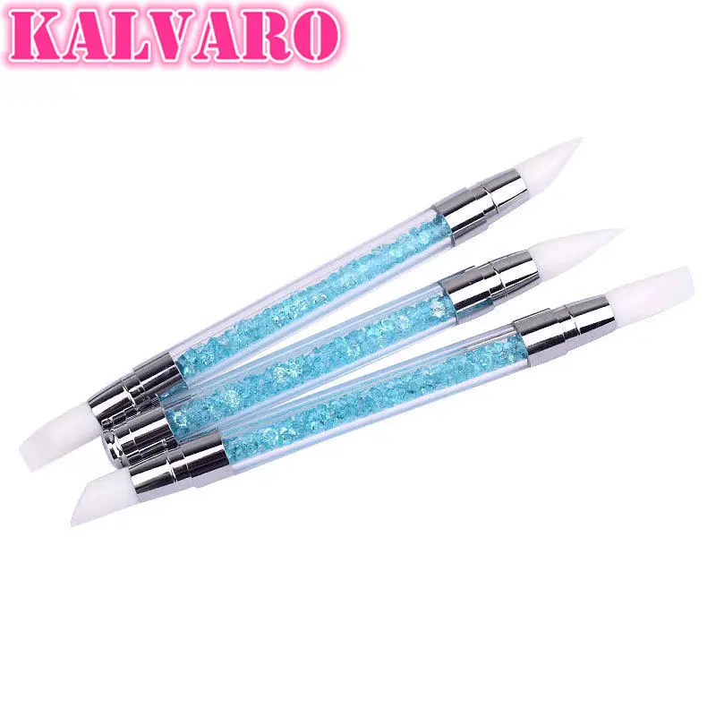 2 в 1 скульптурная ручка с двойными силиконовыми головками|Кисти для ногтей| |