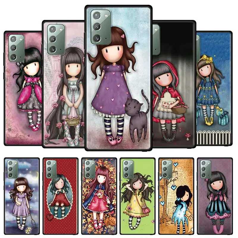 

Santoro Gorjuss cartoon girl Cell Phone Case for Samsung Galaxy Note 20 Ultra 10 Lite 5G 9 8 S21 Plus Mobile Phones Cover Coque