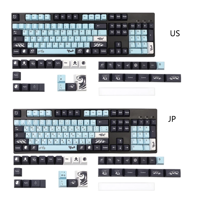 

Колпачок для клавиатуры Cherry Profile s PBT, 5 боковых красителей, сублимационный колпачок для механической клавиатуры, Код iso, MX 61/87/104, 137 клавиш/комп...