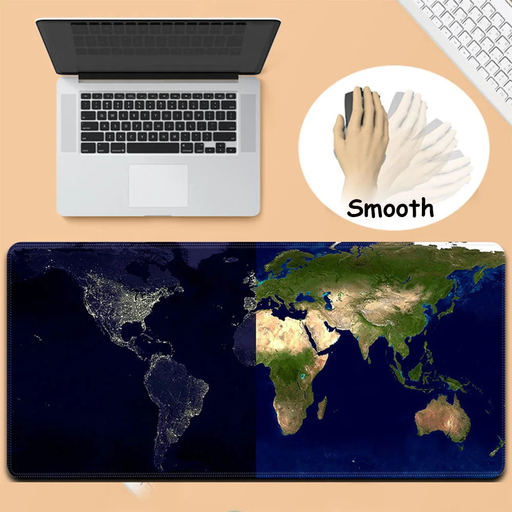 

Mouse Pad World Map for Desktop/ Laptop/ Keyboard/ Office, XXL Large Gaming Mousepad with High Quality (120cm/100cm/90cm)