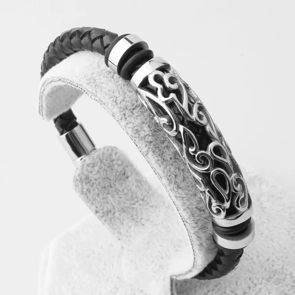 Tisnium эстетический готический браслет для мужчин и женщин Черная цепочка из